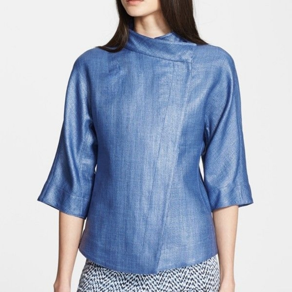 Armani Collezioni Raffia asymetrical jacket 16